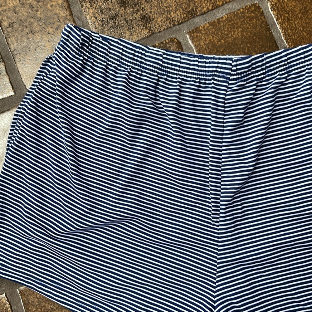 Life Is Good Sleep Navy & White Striped Drawstring Pajama Short - Picture 9 of 16